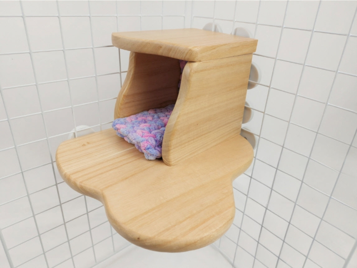 洗えるデグーハウス&ステージ,綺麗で長持ち,ケージによって自由に作れる【洗ピカ‐ルームメーカー】 (デグーステップ、デグーケージレイアウト,デグーハウス,チンチラステップ,チンチラステージ)