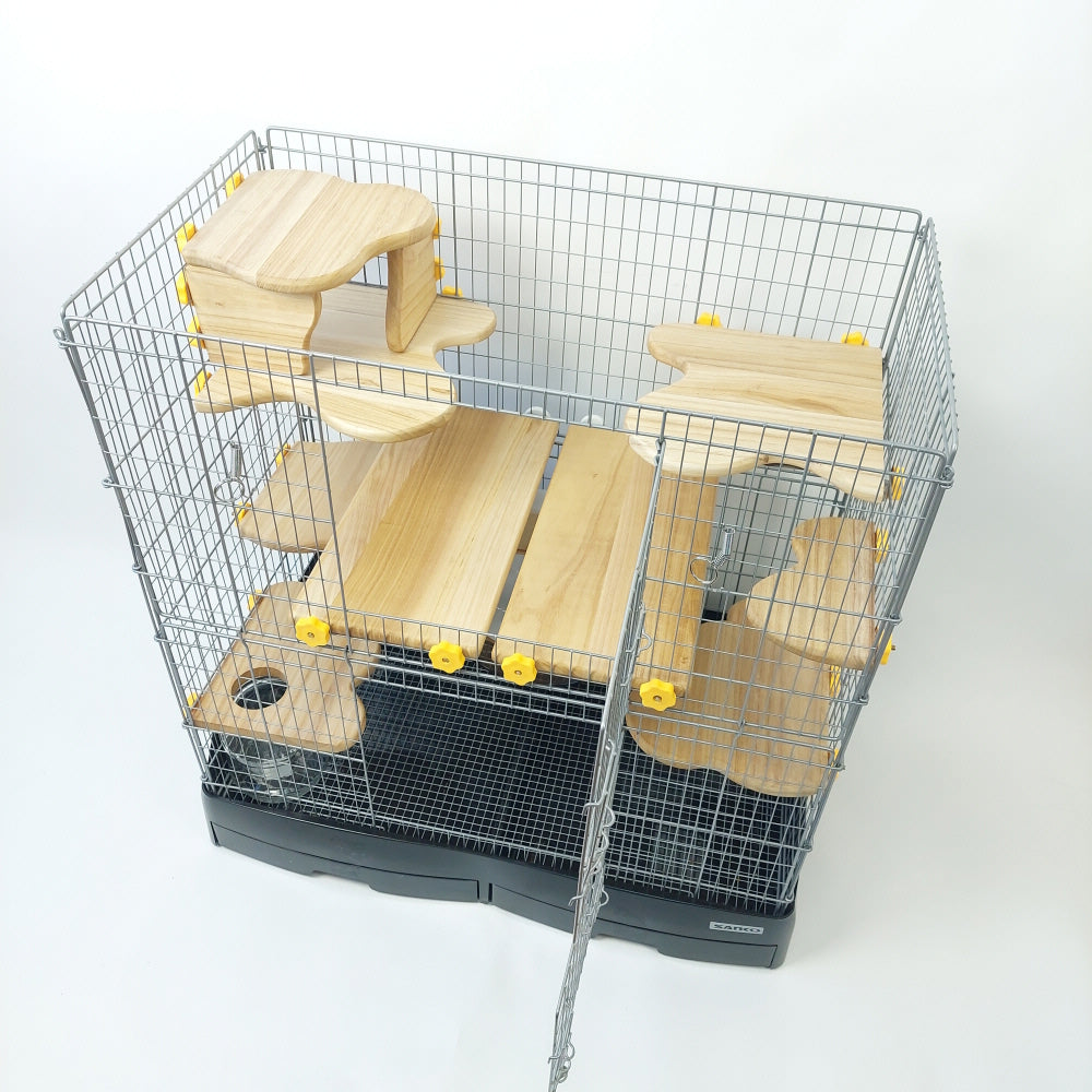 日本初,防水加工【デグーケージ大型サイズ用ウッドステージセット】(イージーホーム80ハイなど用)今だけ2190円お得! (,デグーステージ、デグーステップ,小動物ステップ,小動物ケージとデグーケージレイアウト,デグーハウス,デグー砂浴び)