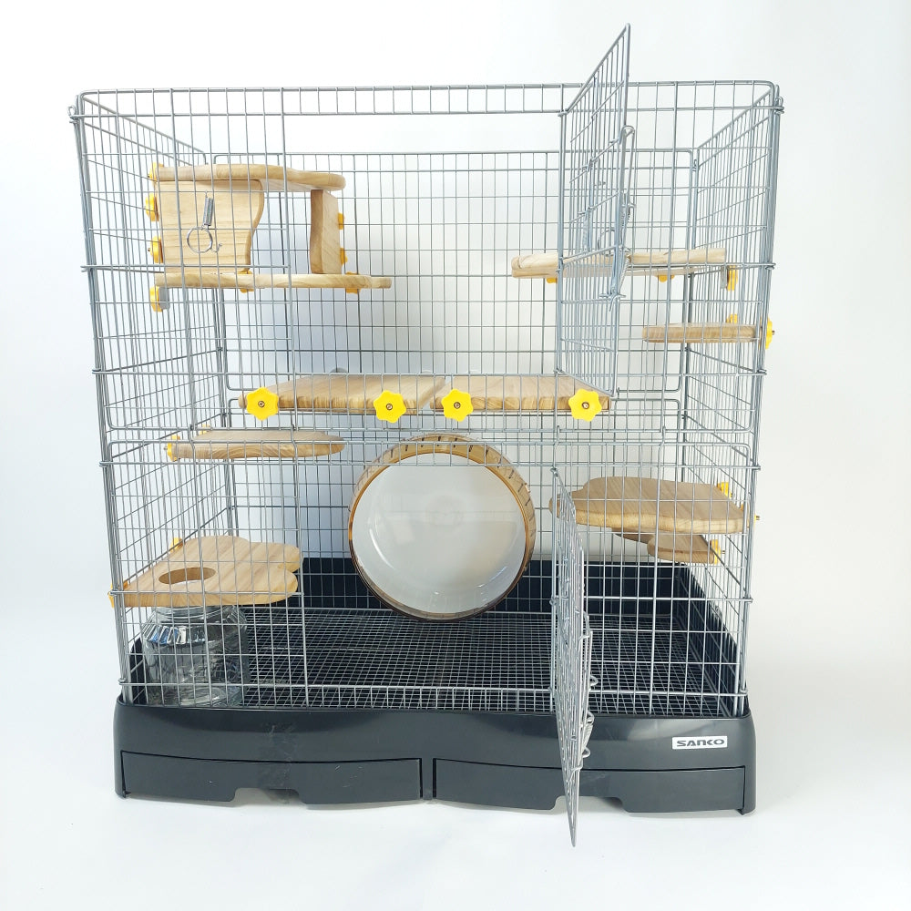 日本初,防水加工【デグーケージ大型サイズ用ウッドステージセット】(イージーホーム80ハイなど用)今だけ2190円お得! (,デグーステージ、デグーステップ,小動物ステップ,小動物ケージとデグーケージレイアウト,デグーハウス,デグー砂浴び)